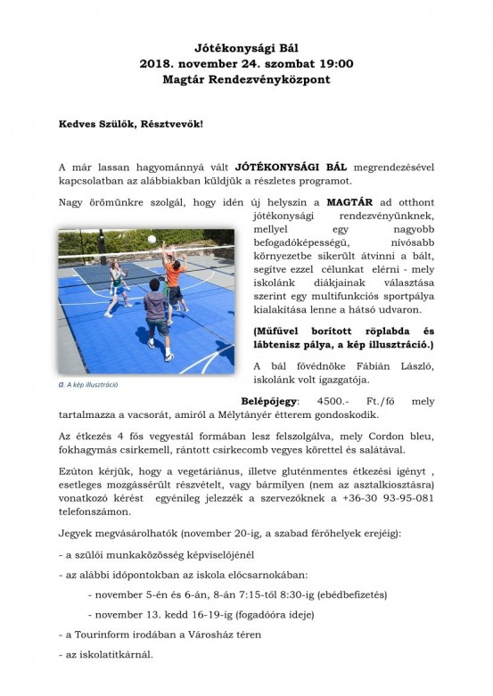 jótékonysági bál